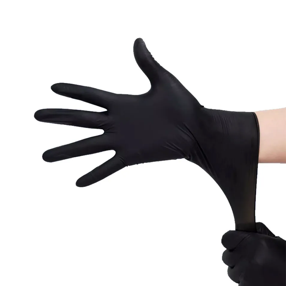 Black Nitrile Gloves 2
