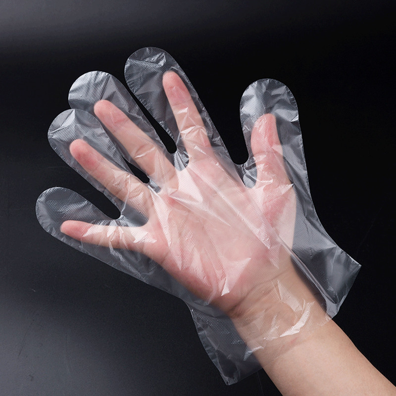 Clear Biodegradable Plastic Disposable Gloves