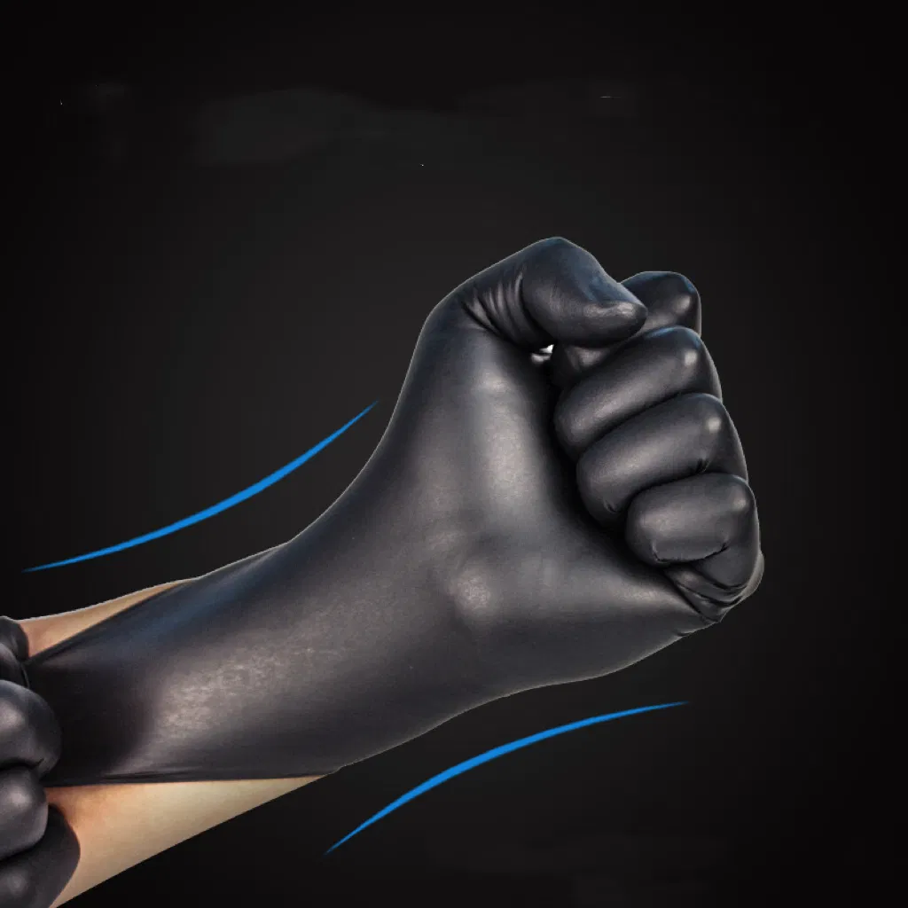 Custom Private Label Chemical Resistant Nitrile Powder Free Disposable Gloves