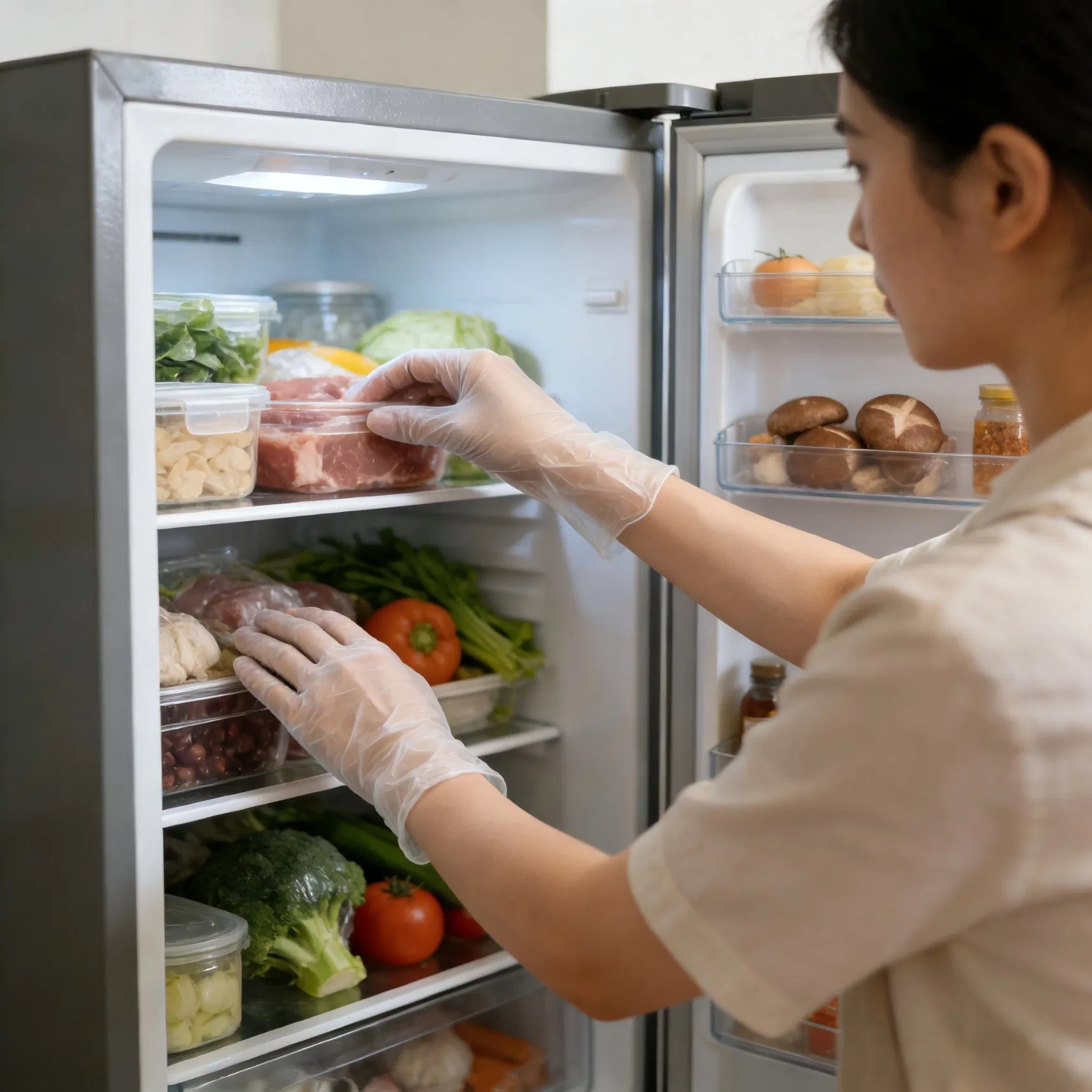 Blue Black Black White Clear Color Disposable Vinyl Protective Gloves Powder Free with ISO, CE, FDA Certificated