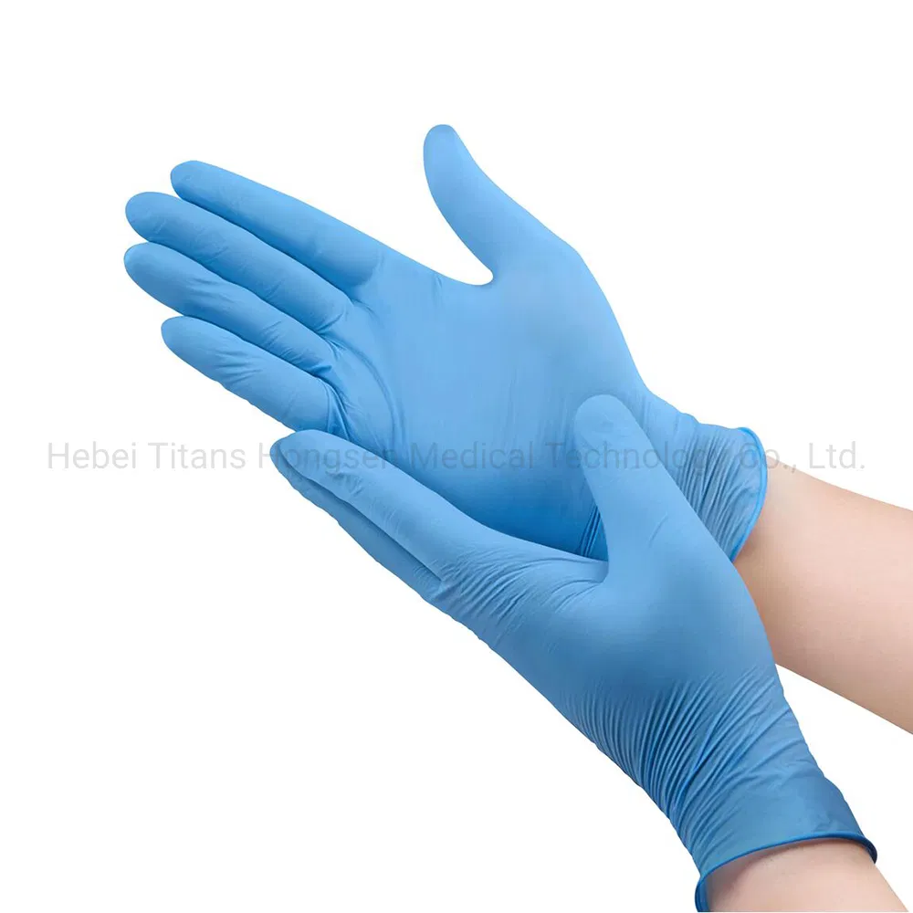 Titanfine Cheap Custom Best Price Disposable Universal Nitrile Chemical Resistant Gloves