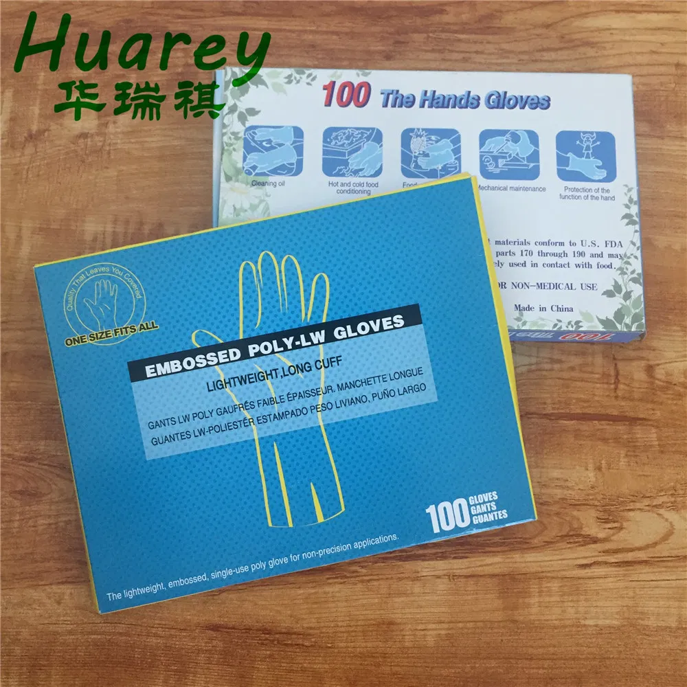 Factory Wholesale Biodegradable PE Plastic Disposable Gloves