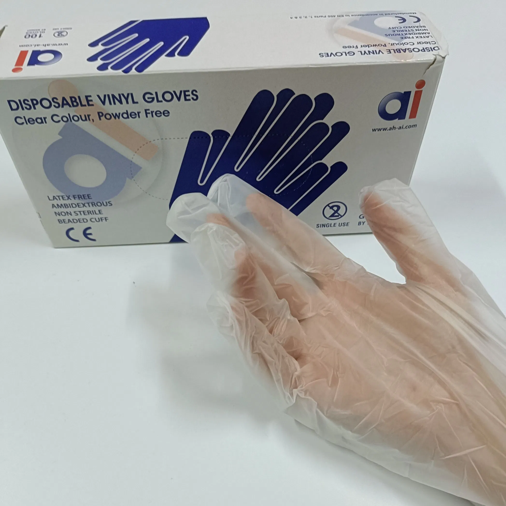 Powder-Free Nitrile Exam Glovesdisposablesafety Rubber Gloves for Medical Salon Household