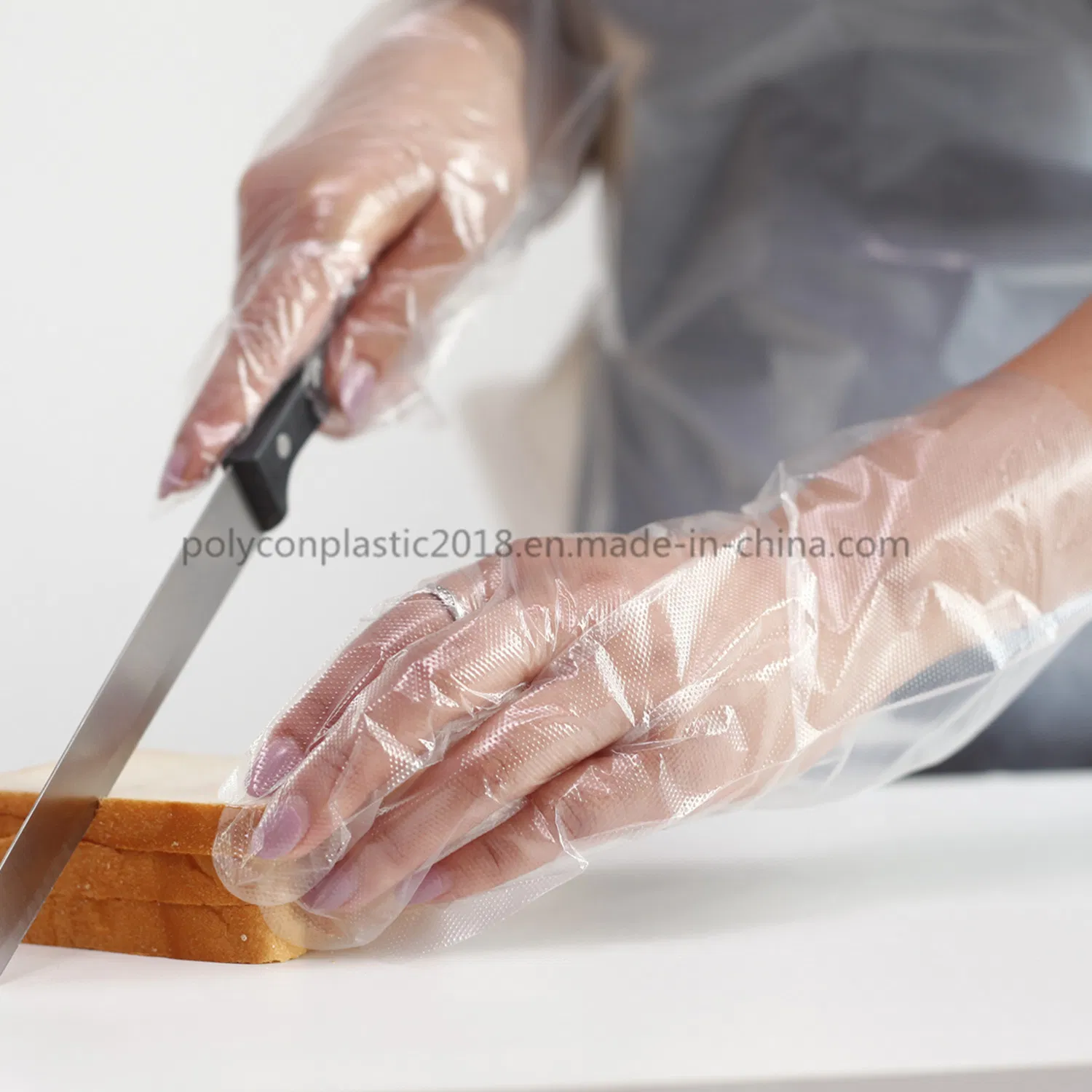 Factory Wholesale Biodegradable PE Plastic LDPE Disposable Gloves