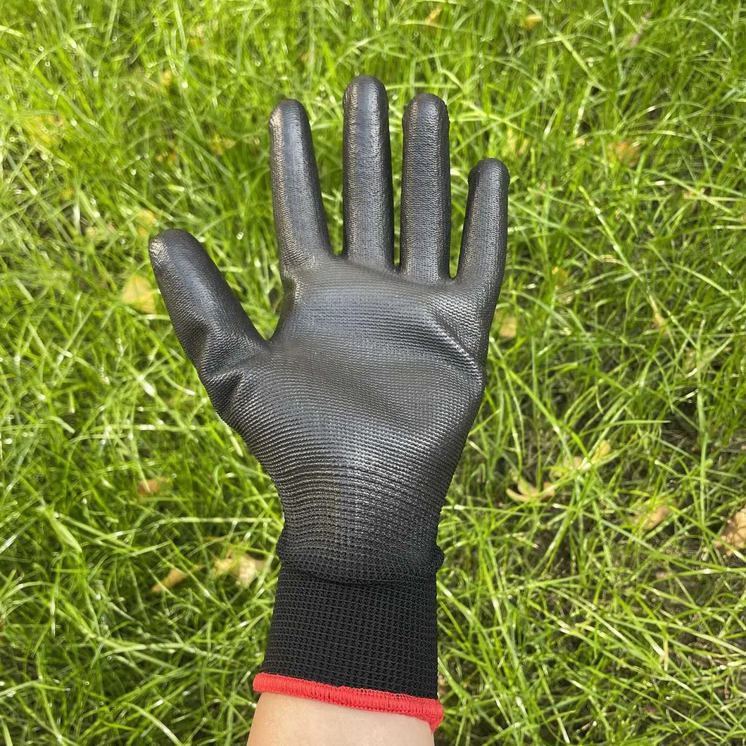 PU Coated Glove Front View
