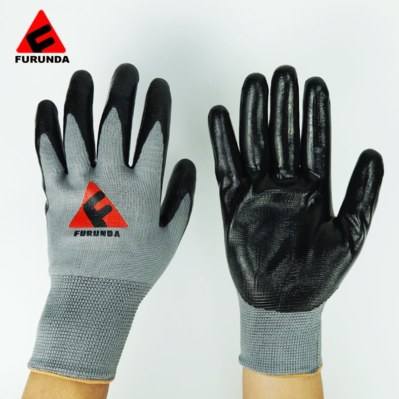 13 Gauge Nitrile Gloves Industrial Heavy Duty Nitrile Glove Made in China