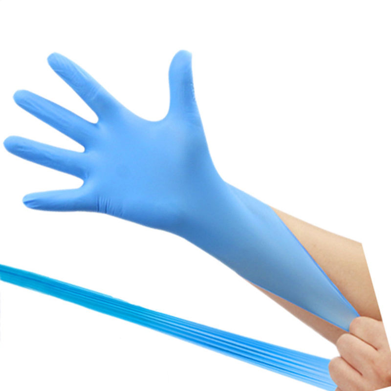 Disposable Nitrile Exam Gloves, 5 Mil Chemical Resistant Powder-Free Non-Sterile Food Safe Medical Glove