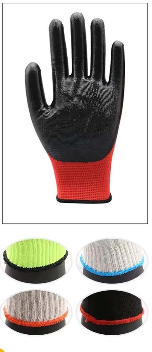 Industrial Heavy Duty Nitrile Gloves Strong Protection Against Oil and Chemicals