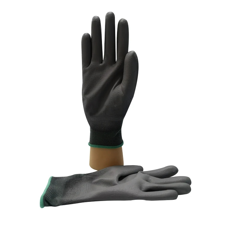 Factory Direct Sale Polyester Liner ESD Antistatic PU Coated Gloves for Working