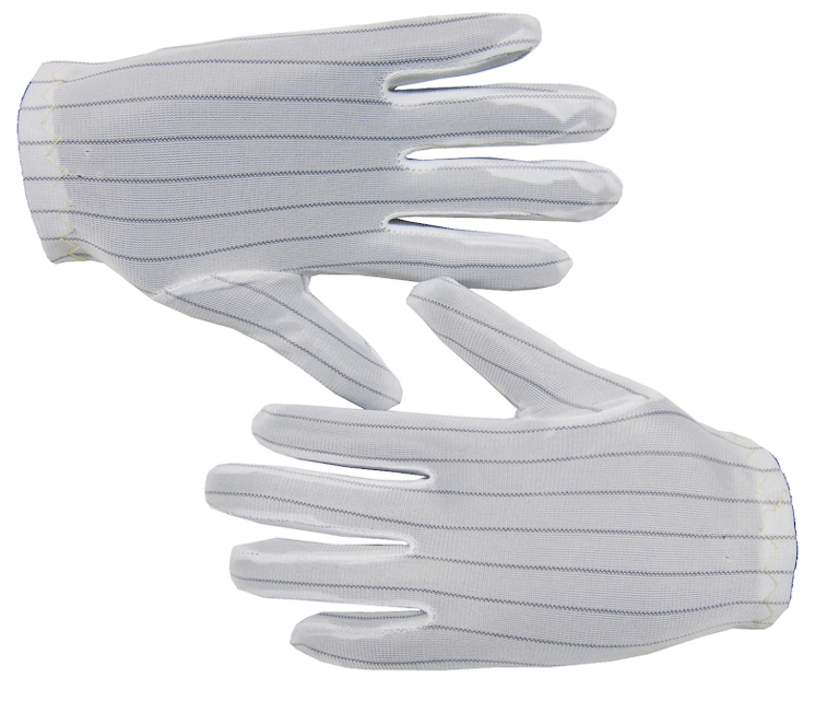 Striped Anti-Static ESD Gloves Comfortable Light Fit Gloves Practical Professional