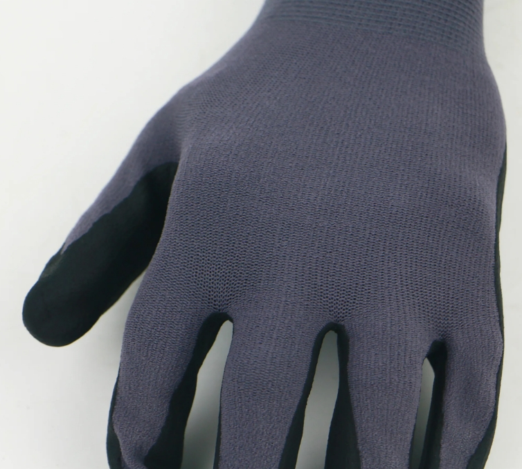 Premium Heavy-Duty Nitrile Foam Coated Work Gloves for Construction and Industrial Safety
