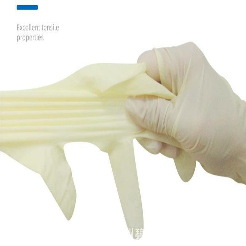 High Quality and Cheap White Disposable Latex Gloves Powder-Free Examination Gloves