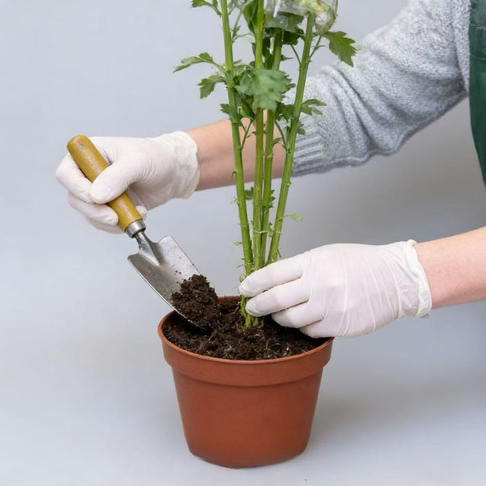 4mil Finger-Textured White Nitrile Disposable Gloves Powder-Free Chemical Resistant Touchscreen Compatible for Household Use