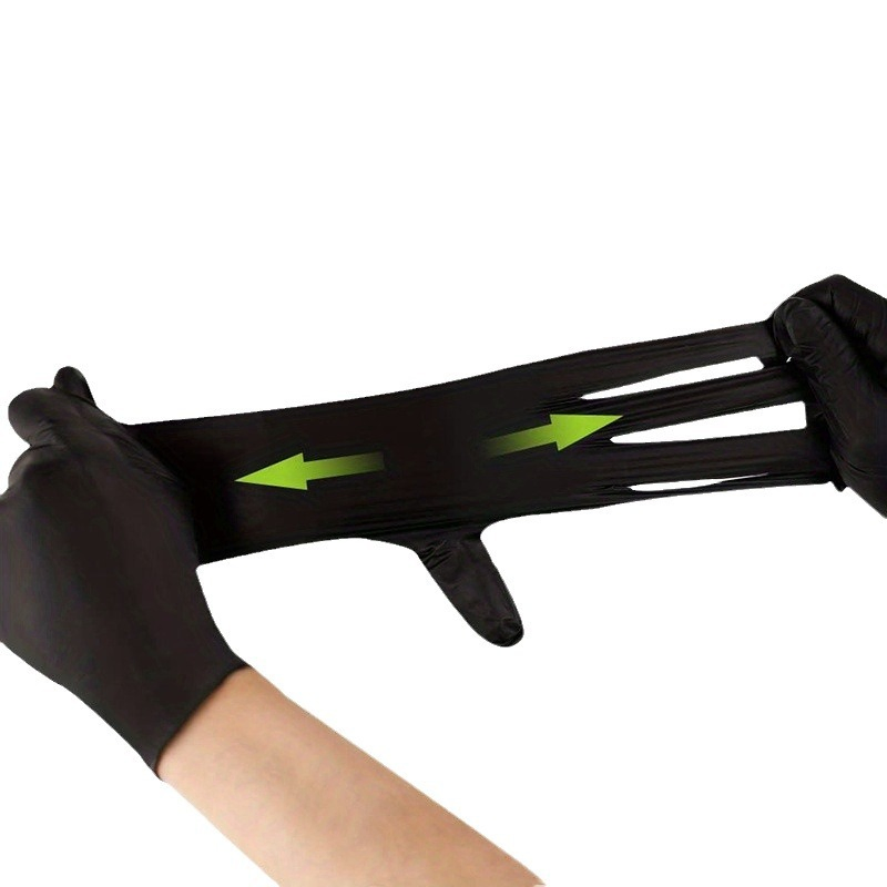 Disposable Nitrile Gloves, Food Grade Nitrile Gloves, Acid &amp; Oil Resistant Gloves, Latex Free, Heavy Duty Gloves for Cleaning, Kitchen, Industrial Use