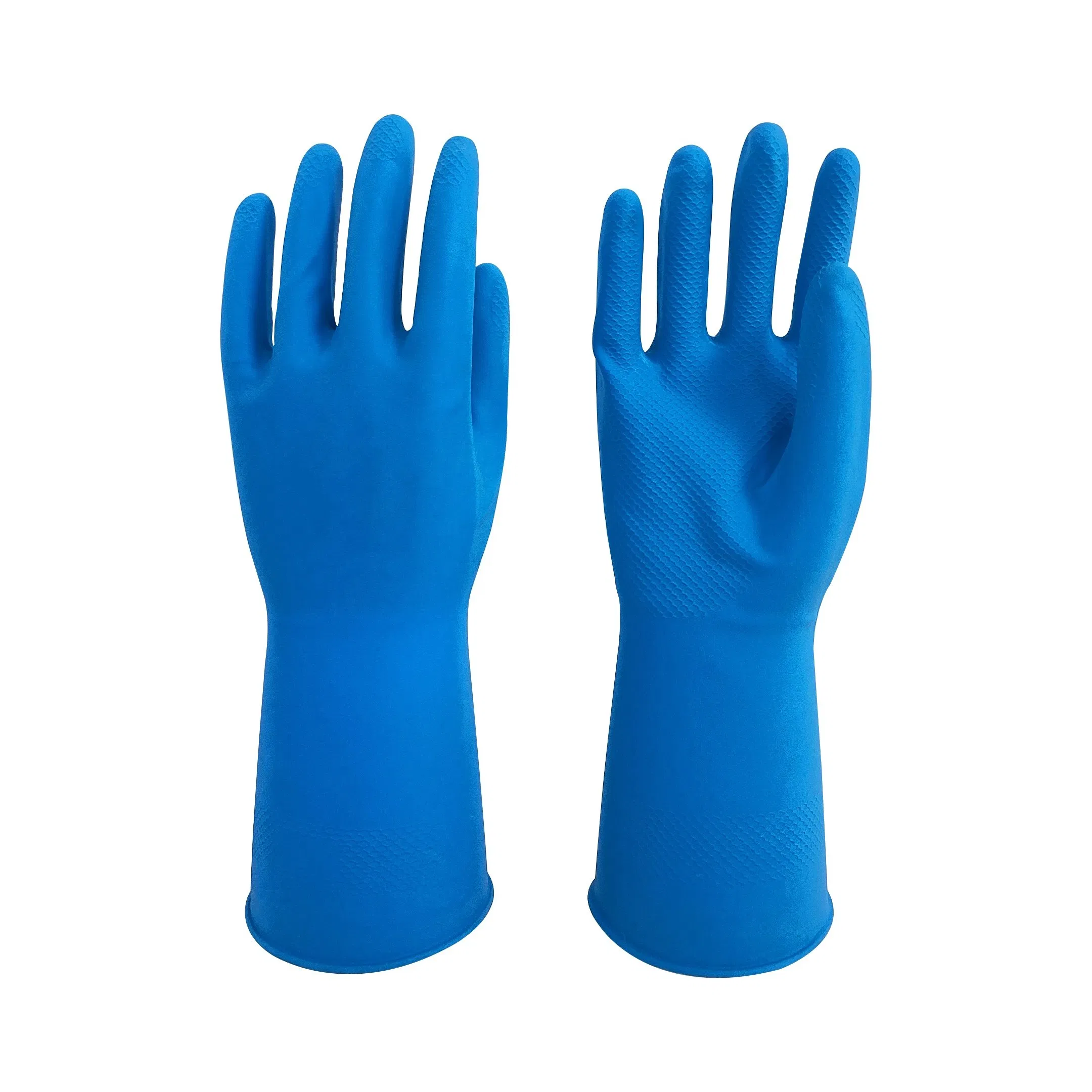 Waterproof Heavy Duty Green Nitrile Industrial Work Gloves with Enhanced Chemical Resistance