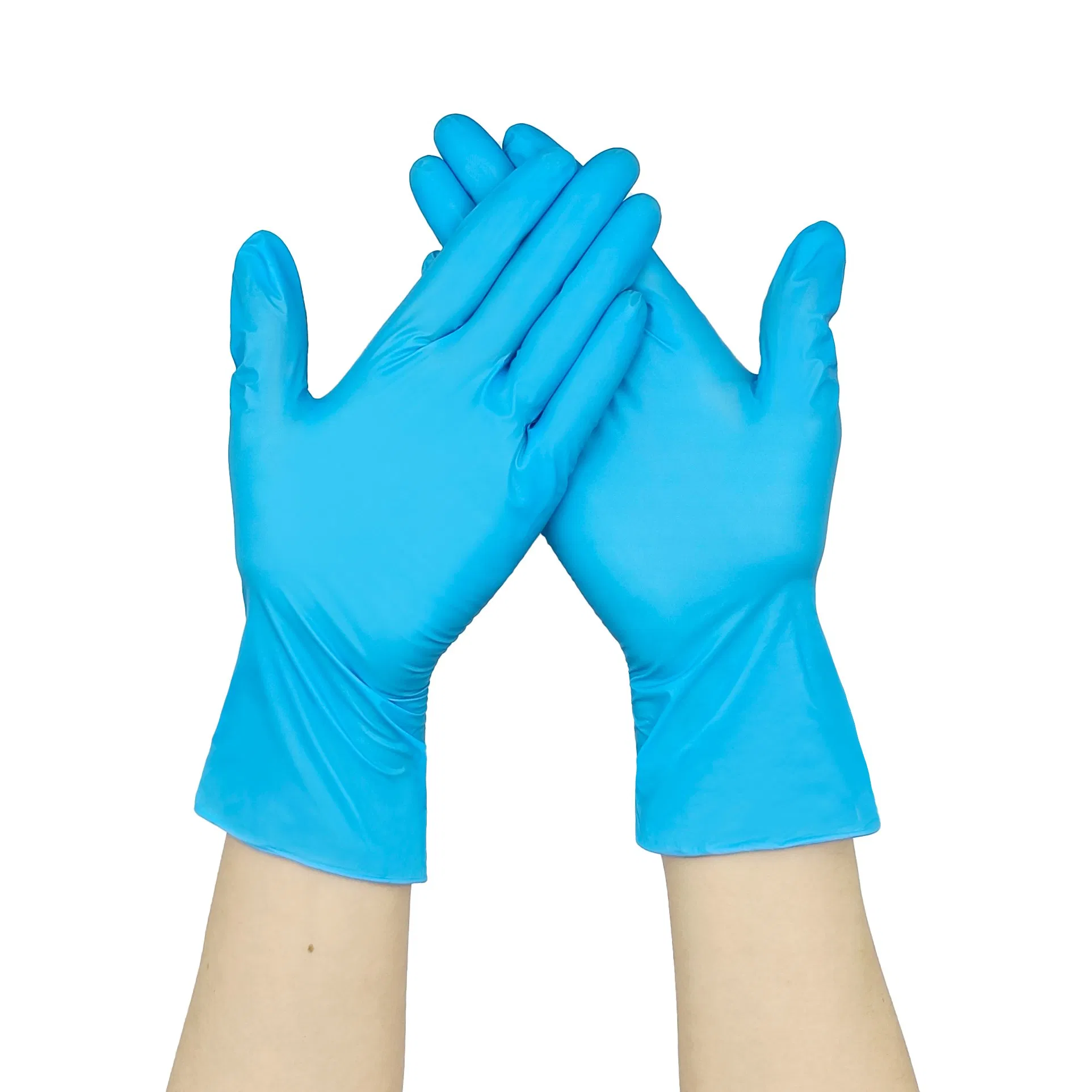 Food Grade Blue Vitrile/Hybrid/Vinyl Nitrile Blended Gloves for Food Processing, Restaurant