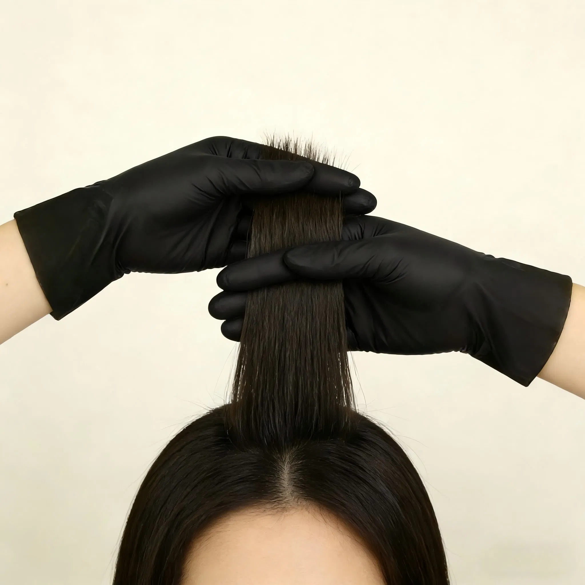 Salon-Proof PVC Hybrid Gloves with Oil-Proof, Color-Proof, Touch-Perfect