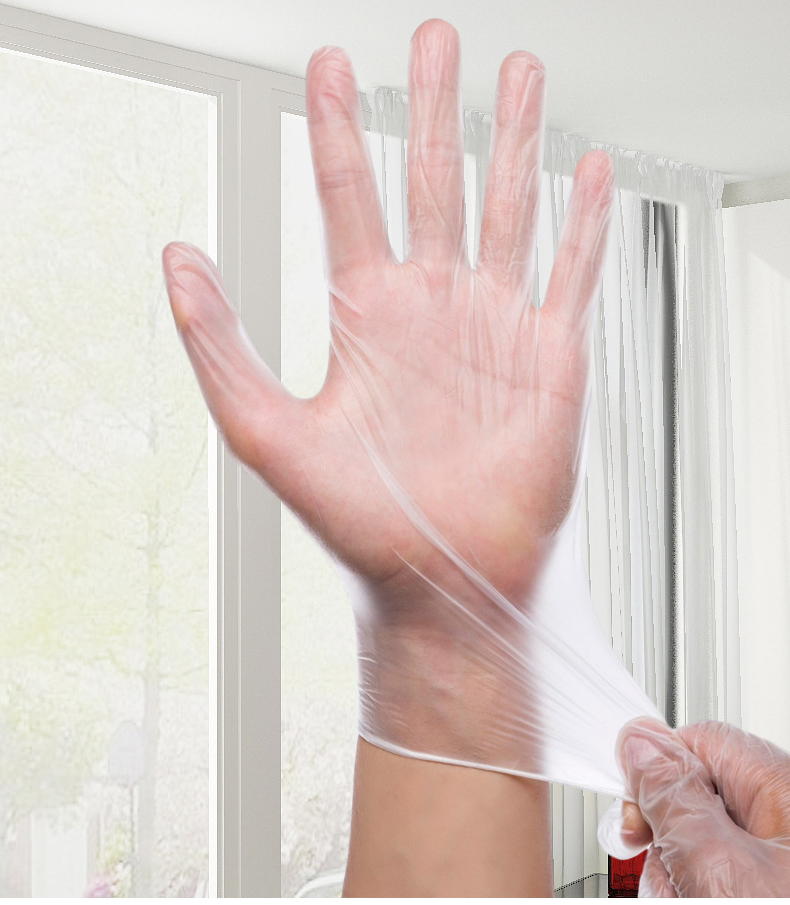 Wholesale Transparent PVC Safety Protective Gloves Wholesale Household Clean Vinyl Gloves