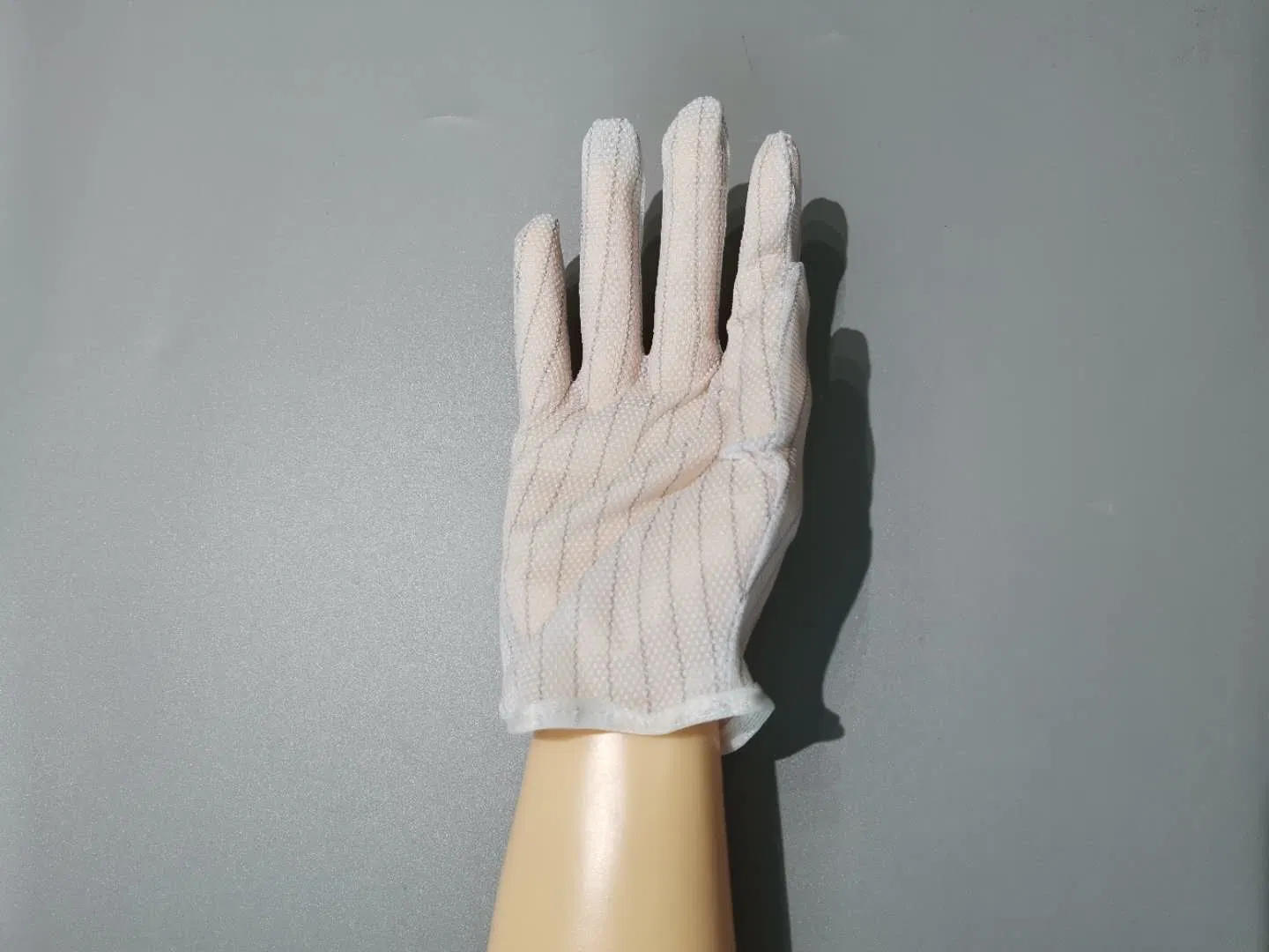 Cleanroom Antistatic Carbon Stripe Woven ESD Glove for Industrial Labor Protection