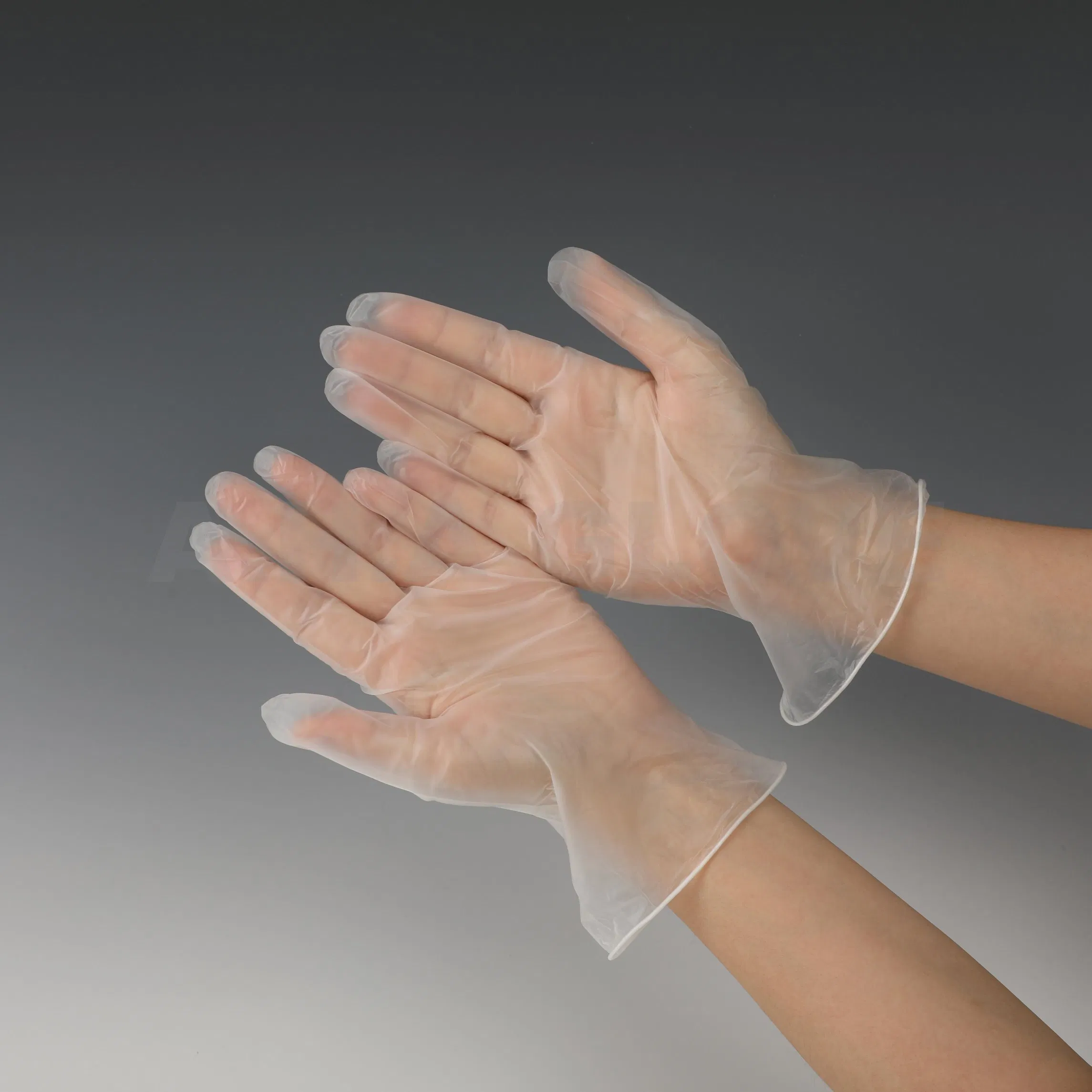 Safety Protective Powder Free Blue Disposable Vinyl Gloves Disposable Nitrile&Vinyl Blended Synthetic Gloves