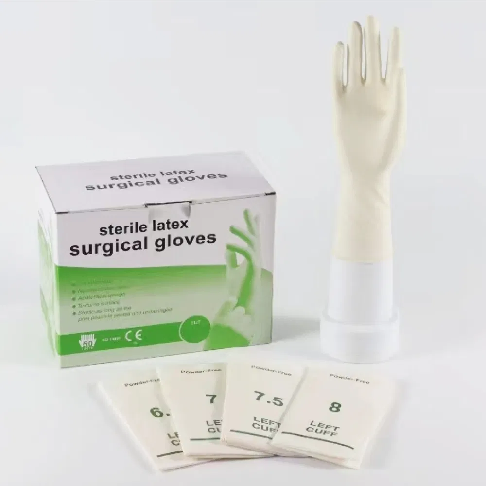 Medical Latex Gloves Nitrile and PE or PVC Gloves Medical Latex Surgical Gloves Powder or Powder Free Latex Examination Gloves Medical Disposable Glove S/M/L