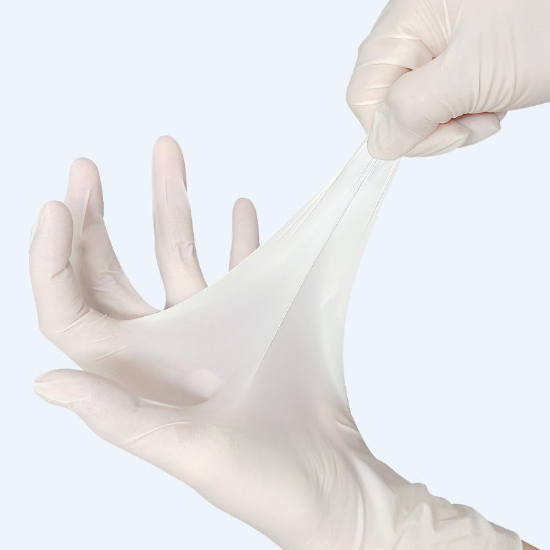 Custom Asia High Quality Disposable Sterile Chemical Resistant Medical Powder Free Surgical Examination Latex Gloves Logo for