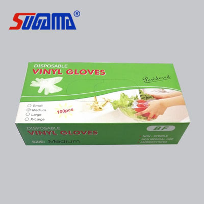 Disposable Protective Examination with Ce Vinyl Hand PVC Gloves Powder Free