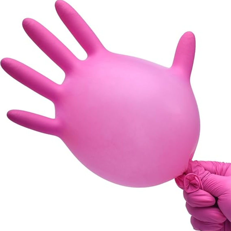 Wholesale Good Price Disposable Pink Nitrile Gloves Non Sterile Gloves Box
