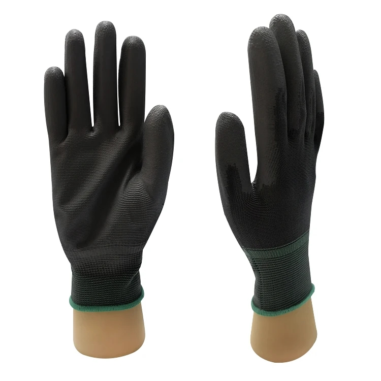 Factory Direct Sale Polyester Liner ESD Antistatic PU Coated Gloves for Working