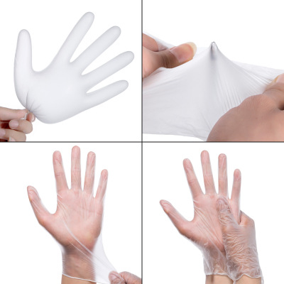 Wholesale Transparent PVC Safety Protective Gloves Wholesale Household Clean Vinyl Gloves