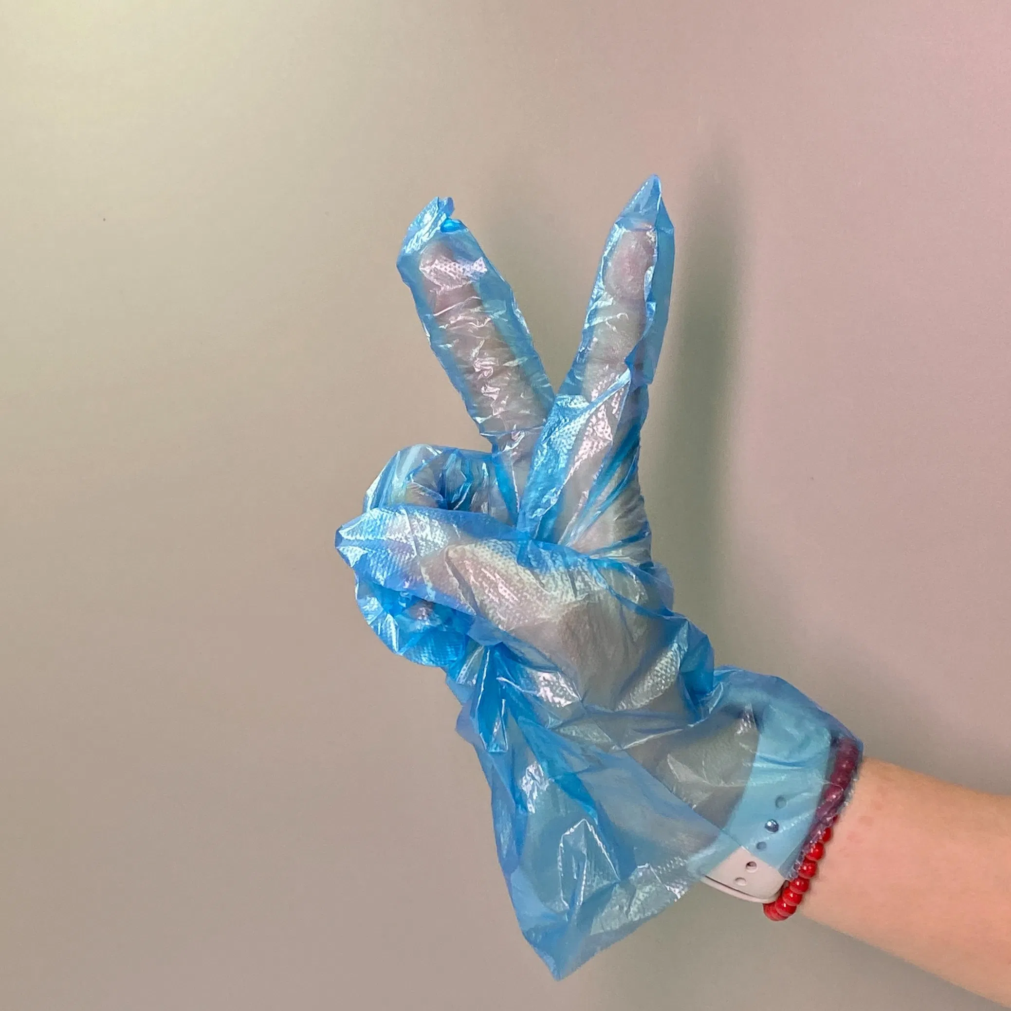 Disposable HDPE/LDPE Gloves Waterproof, Latex-Free, Economical Food Grade, Ambidextrous, Embossed Grip - for Food Service, Cleaning, Hair Dye