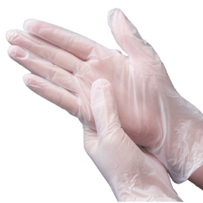 PVC Examination Anti-slip Protective Hand Dental Disposable Blue Vinyl Gloves Powder Free