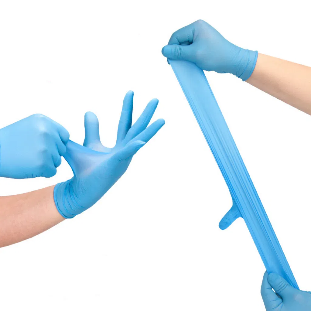 Custom Private Label Chemical Resistant Nitrile Powder Free Disposable Gloves