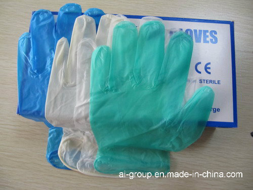 Blue Disposable Nitrile Gloves Latex Free Chemical Resistant Industrial Grade