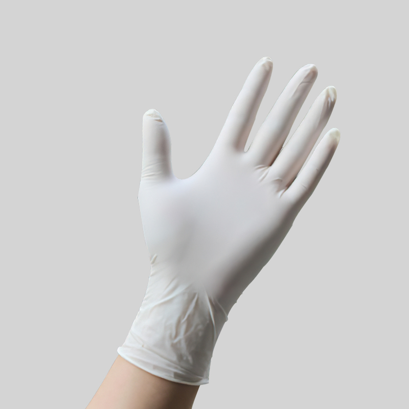 High Quality and Cheap White Disposable Latex Gloves Powder-Free Examination Gloves