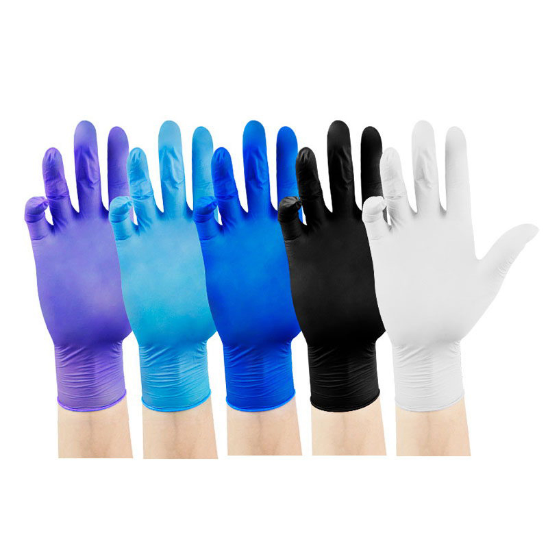 9inch Blue/White/Black Beauty Salon Special /Food/Pharmaceutical Wholesale Disposable Latex Vinyl Safety Examination Protective PVC Rubbe Nitrile Gloves
