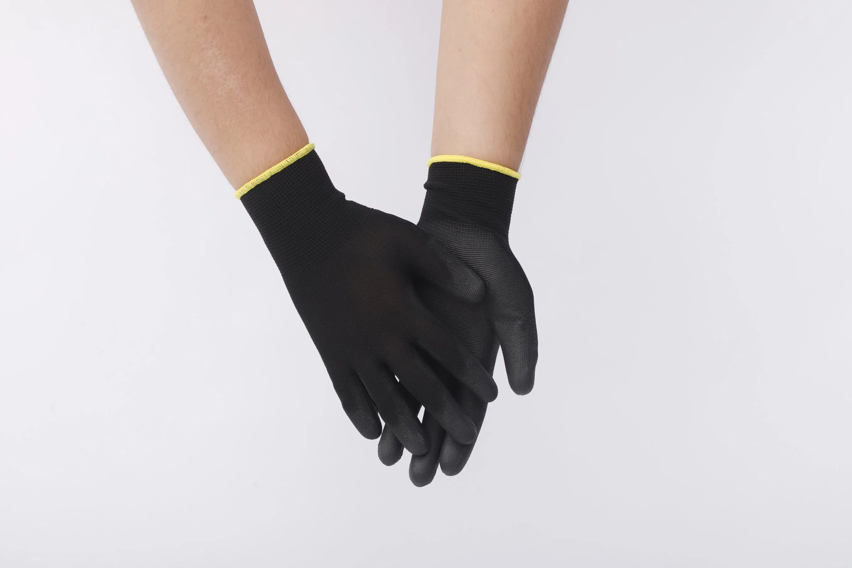 Safety Work Gloves Nylon Knitted Gloves Anti Static ESD PU Gloves