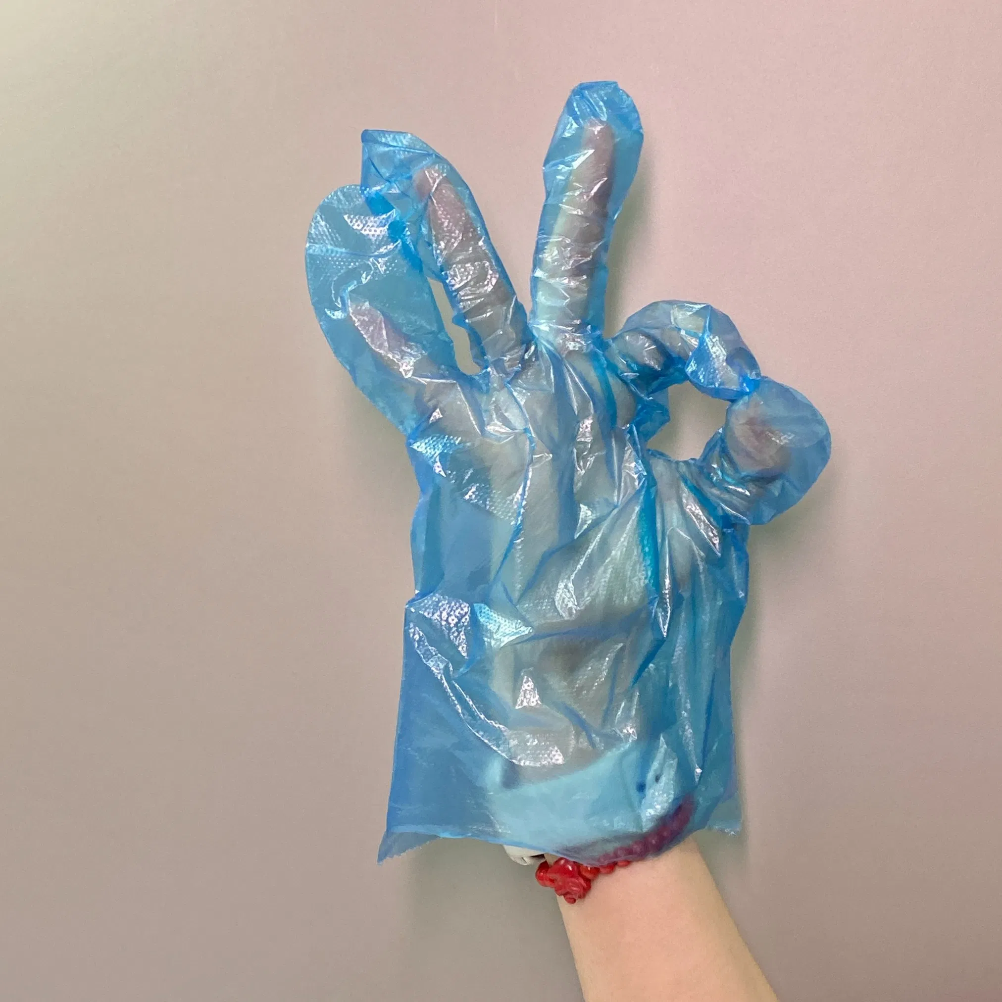 Disposable HDPE/LDPE Gloves Waterproof, Latex-Free, Economical Food Grade, Embossed Grip - for Food Service, Cleaning