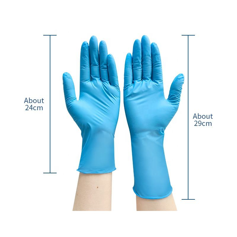 Custom Industrial Mechanic Heavy-Duty Disposable Nitrile Gloves for Hand Arm Protection