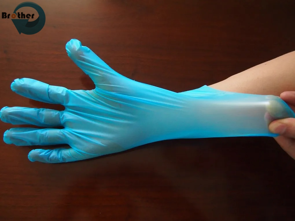 HDPE Gloves Food-Grade Disposable Vinyl Gloves Medium PE Material Leak-Free and All-Season Protective Cartons of 100 Gloves