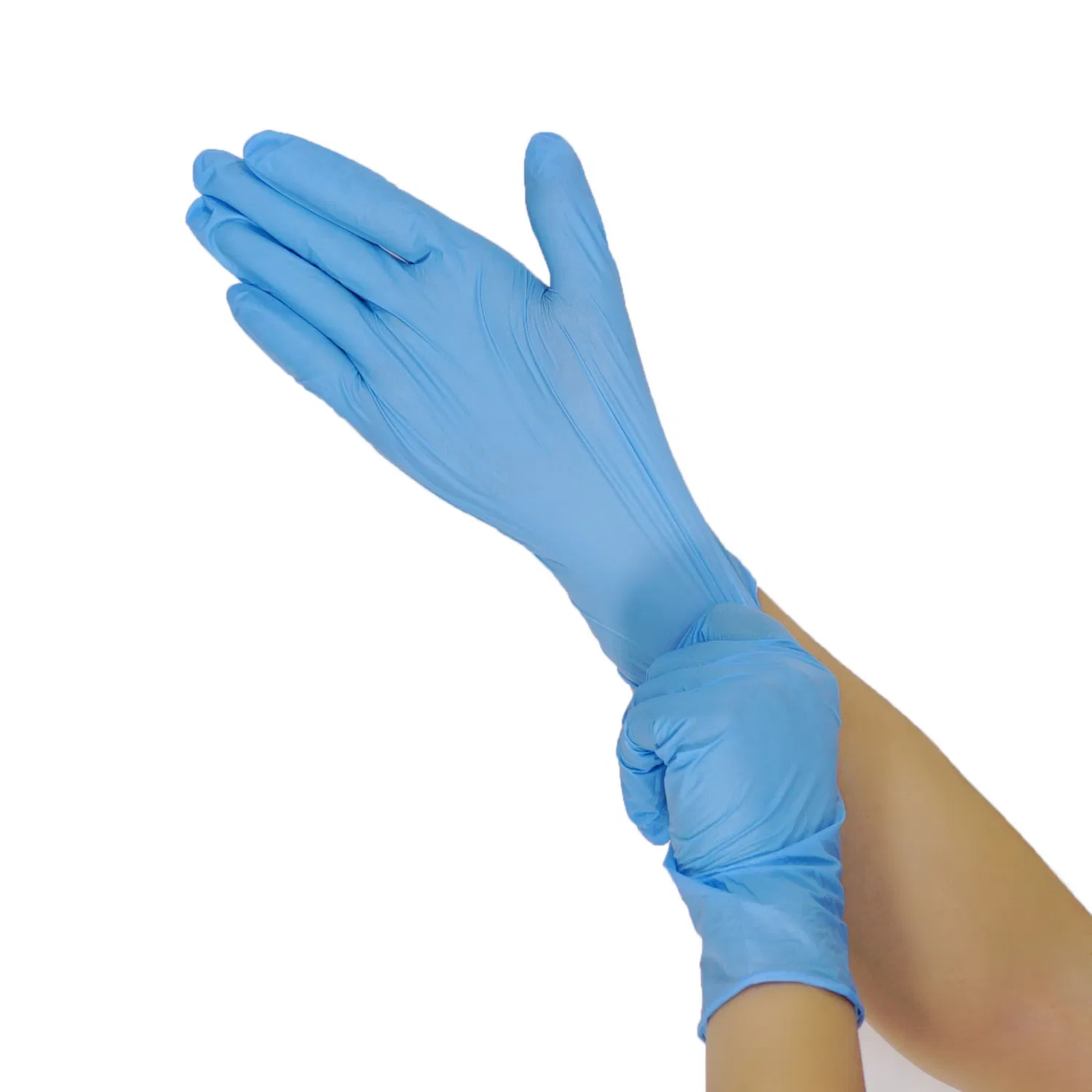 Disposable Nitrile Gloves Powder-Free for Food Service Lab &amp; Industrial Use