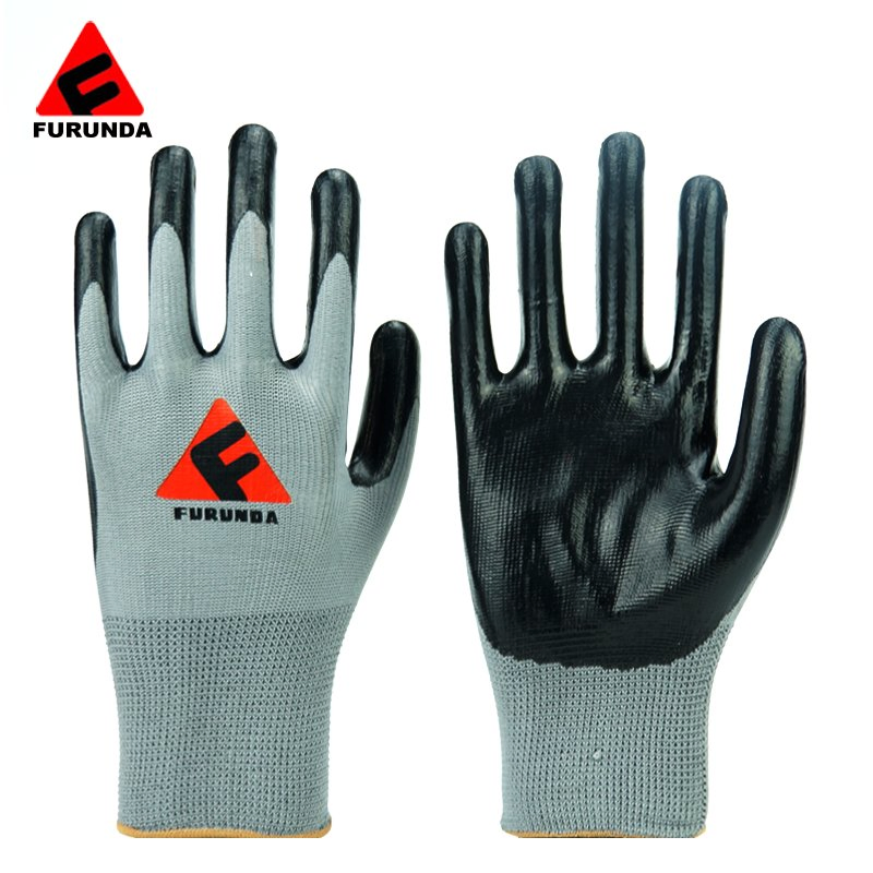 13 Gauge Nitrile Gloves Industrial Heavy Duty Nitrile Glove Made in China