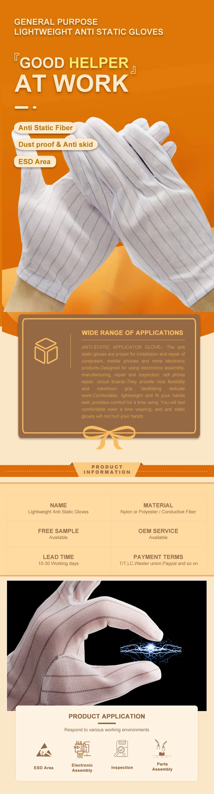 Anti-Static ESD Gloves