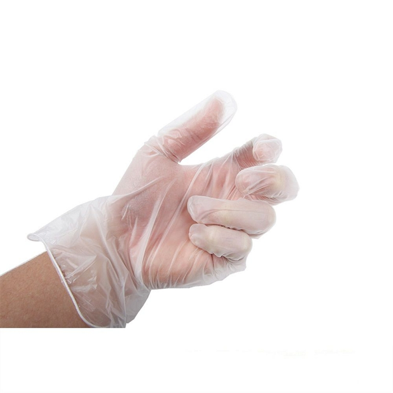 PVC Examination Anti-slip Protective Hand Dental Disposable Blue Vinyl Gloves Powder Free