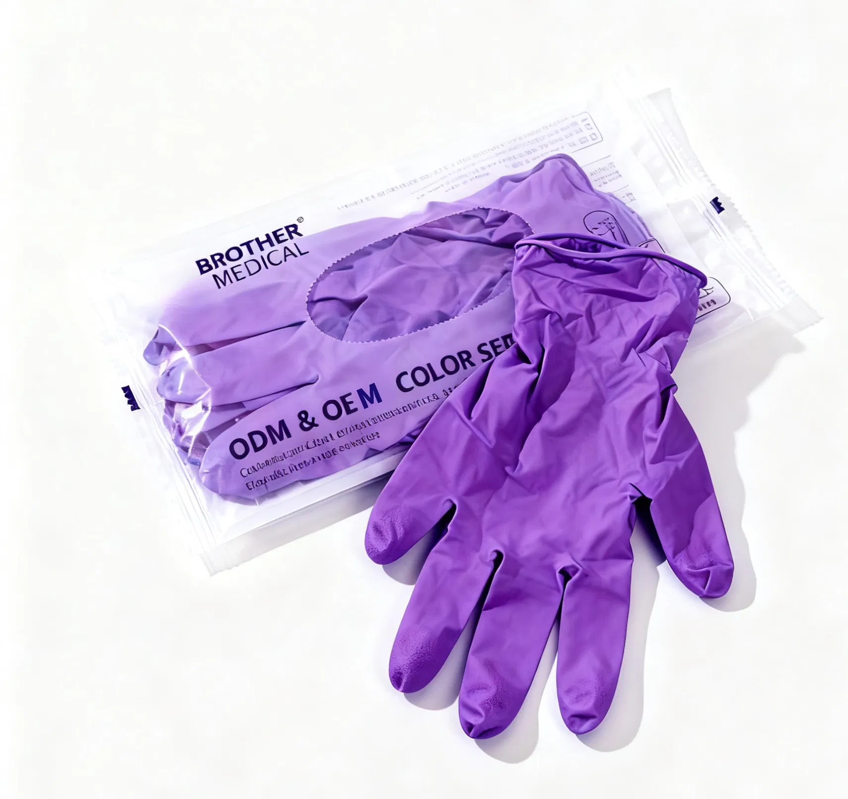 Brother Medical Disposable Blue Powder Free Nitrile Gloves