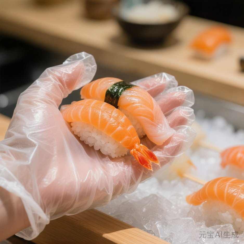 Food Grade Nitrile Gloves, Waterproof and Oil Resistant, Safe for Cooking, Food Service and Catering