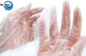 HDPE Gloves Food-Grade Disposable Vinyl Gloves Medium PE Material Leak-Free and All-Season Protective Cartons of 100 Gloves