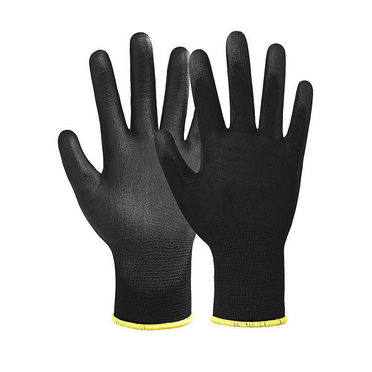 Black Thin Anti-Static ESD PU Anti Slip Work Safety Gloves