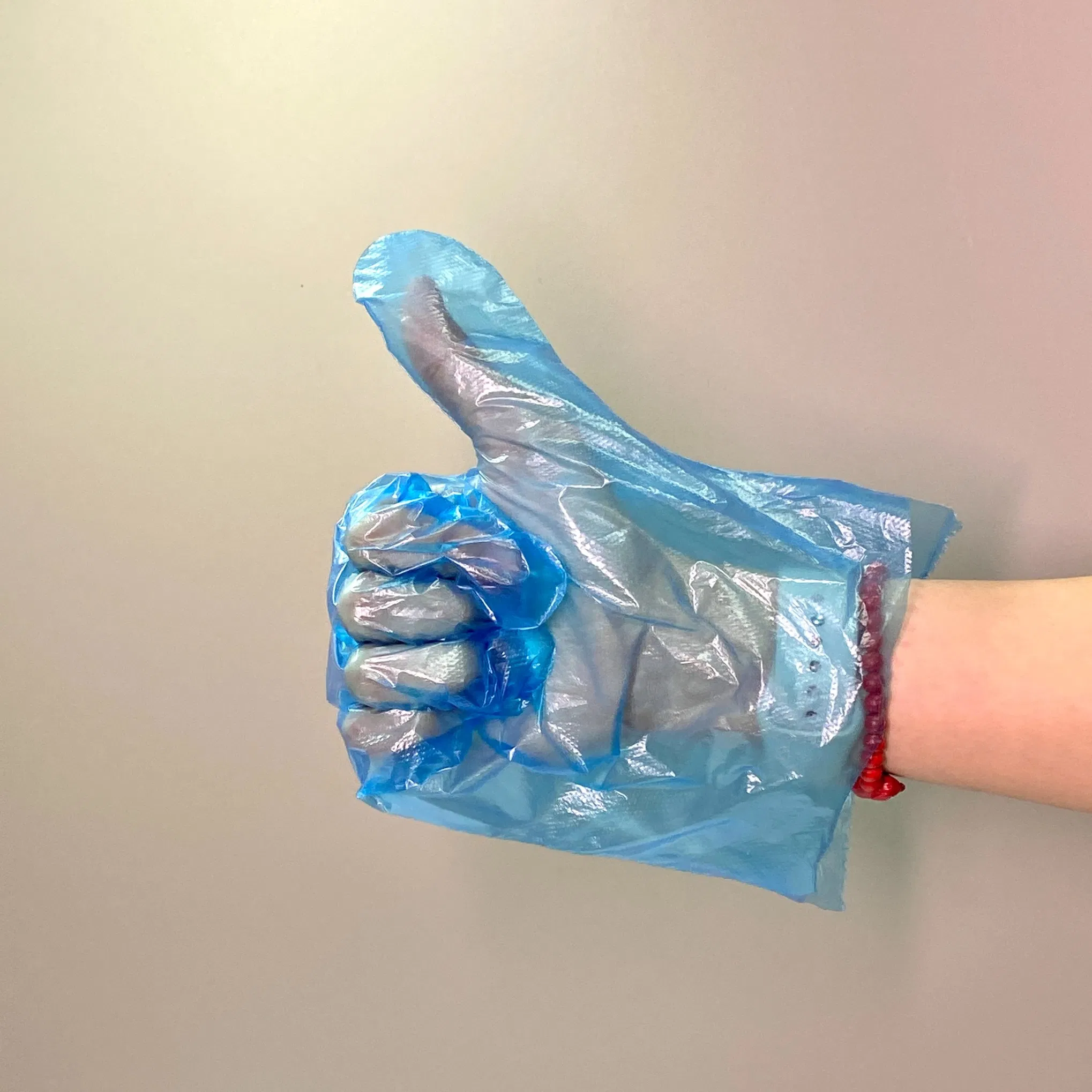 Disposable HDPE/LDPE Gloves Waterproof, Latex-Free, Economical Food Grade, Ambidextrous, Embossed Grip - for Food Service, Cleaning
