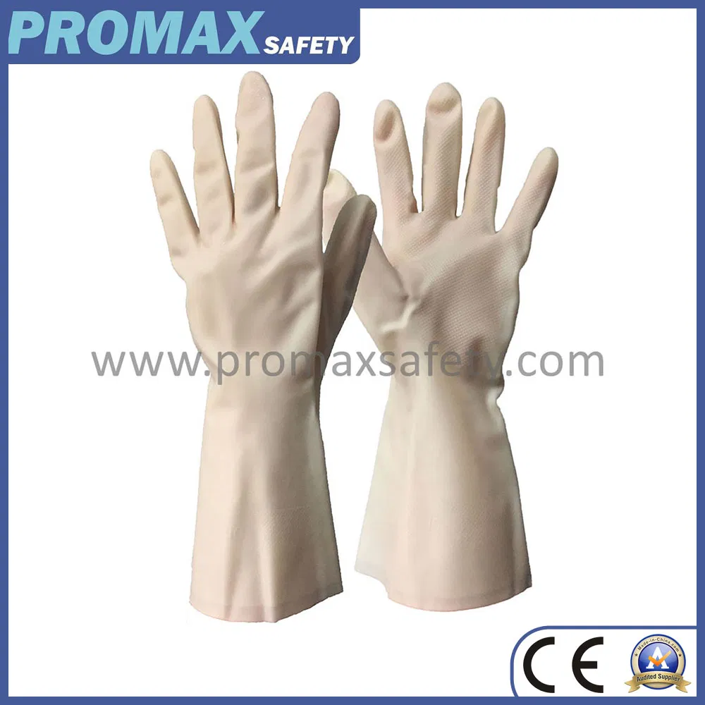 Heavy Duty Reusable Anti Acid Alkali Chemical Resistant Nitrile and Neoprene Labor Protecitve Safety Work Food Grade Guant Household &amp; Industrial Rubber Gloves